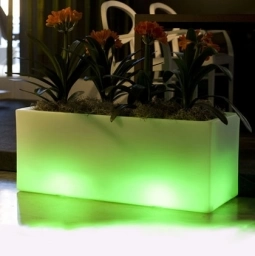 Светящееся кашпо "Органа"127 см RGB (аккумулятор)